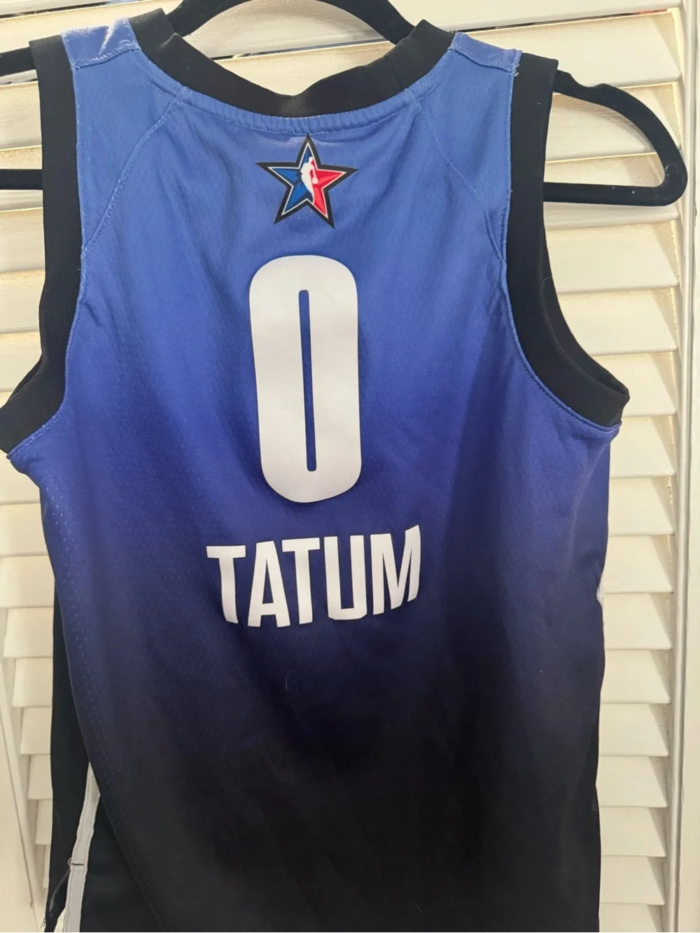 NBA All-Star Gradient Blue to Black Kids Jersey - White Lettering